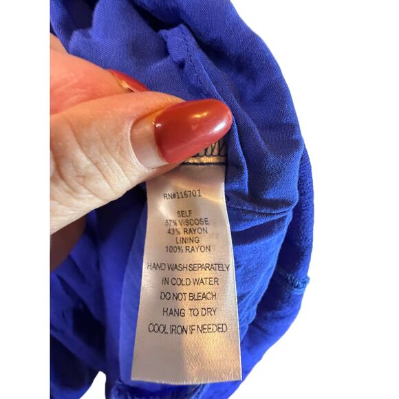 Karlie Tier Blue Dress - Size L - Picture 6 of 12